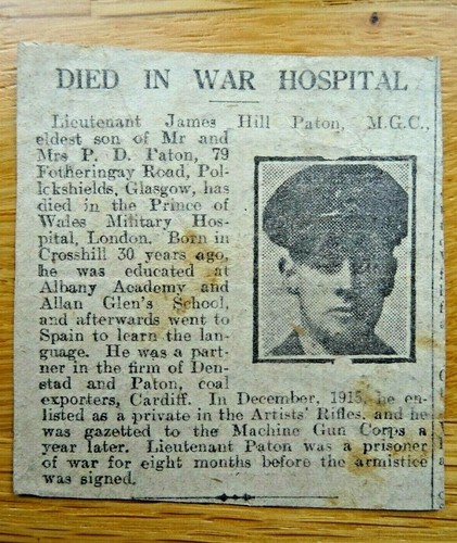1919 small newspaper clipping - newspaper,