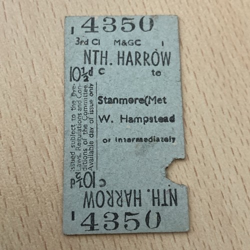 Railway ticket m - (., &