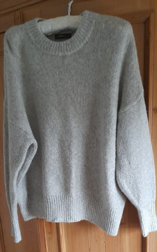 Zara knit light grey oversized - zara,
