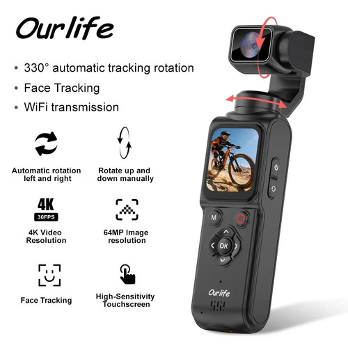 Action camera 330 face - 4k, 330°