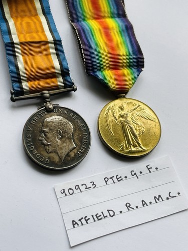 Ww1 genuine medals pair - genuine,